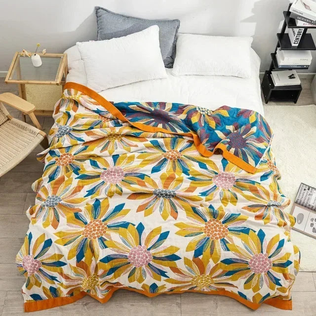 European Cotton Blanket Bedspread On The Bed Luxury Sofa Cover Air-conditioning Blanket Soft Sheet Cooling Quilt Home Textile