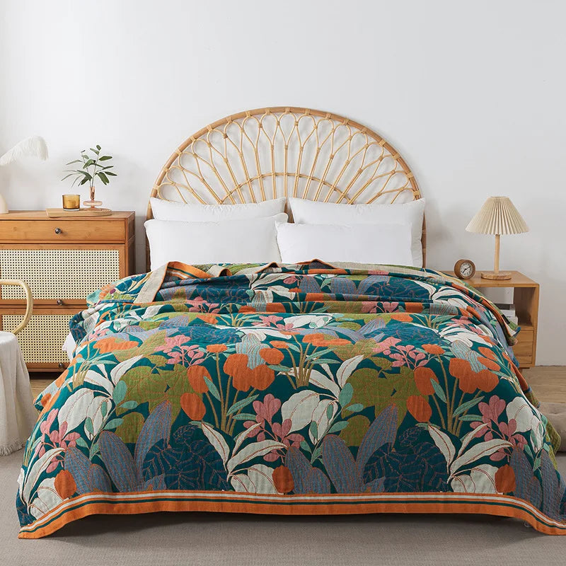 European Cotton Blanket Bedspread On The Bed Luxury Sofa Cover Air-conditioning Blanket Soft Sheet Cooling Quilt Home Textile