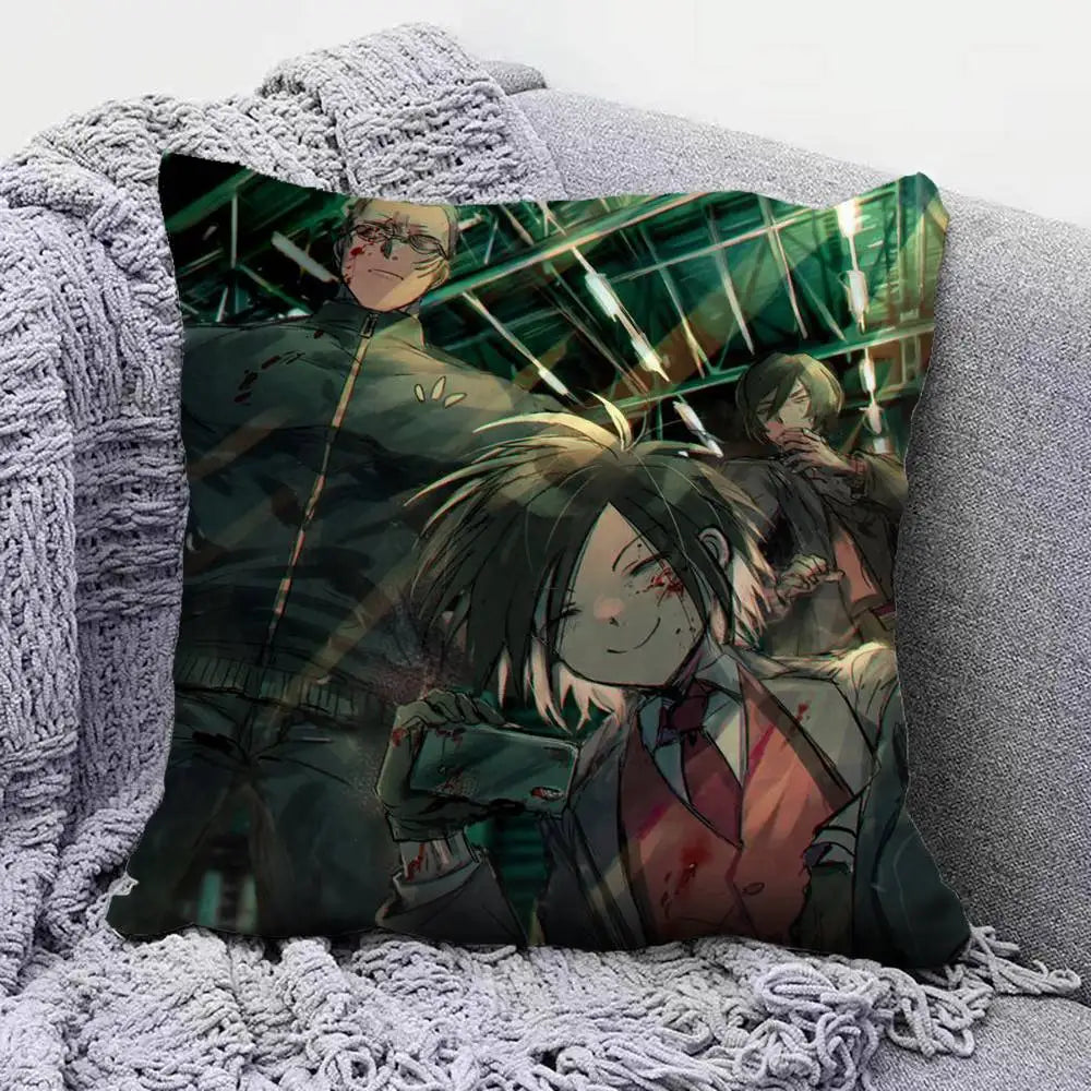 Odd Taxi Anime  Pillow Covers, Home Sofa Cushion Covers and Aecorative Custom