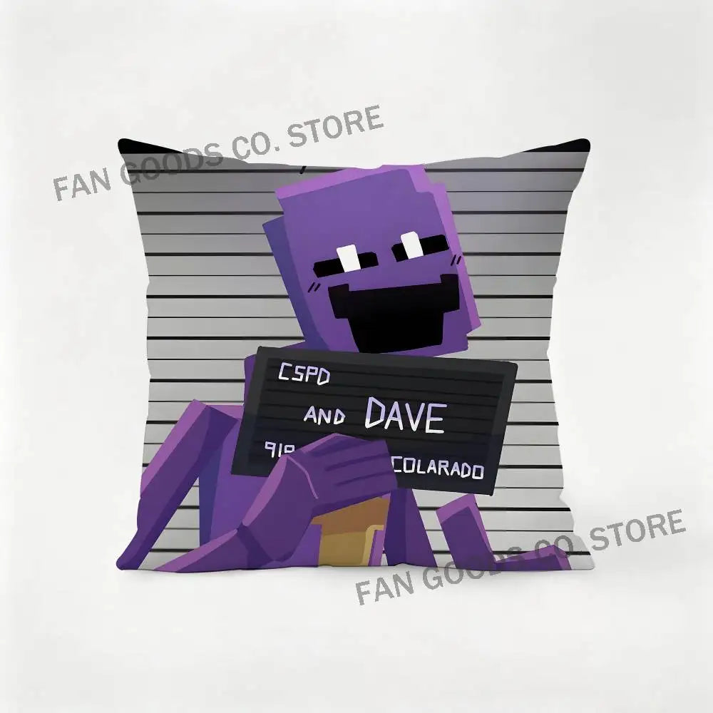 D-Dave M-Miller William Afton Pillow Case For Sofa Decor Car Office Room Printing Cushion Cover Decorations and Protector