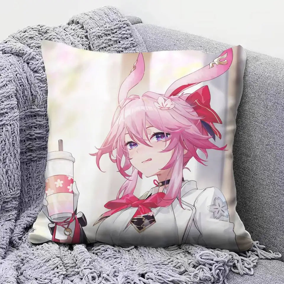 Evanescia Honkai Star Rail HSR Game  Pillow Covers, Home Sofa Cushion Covers and Aecorative Custom