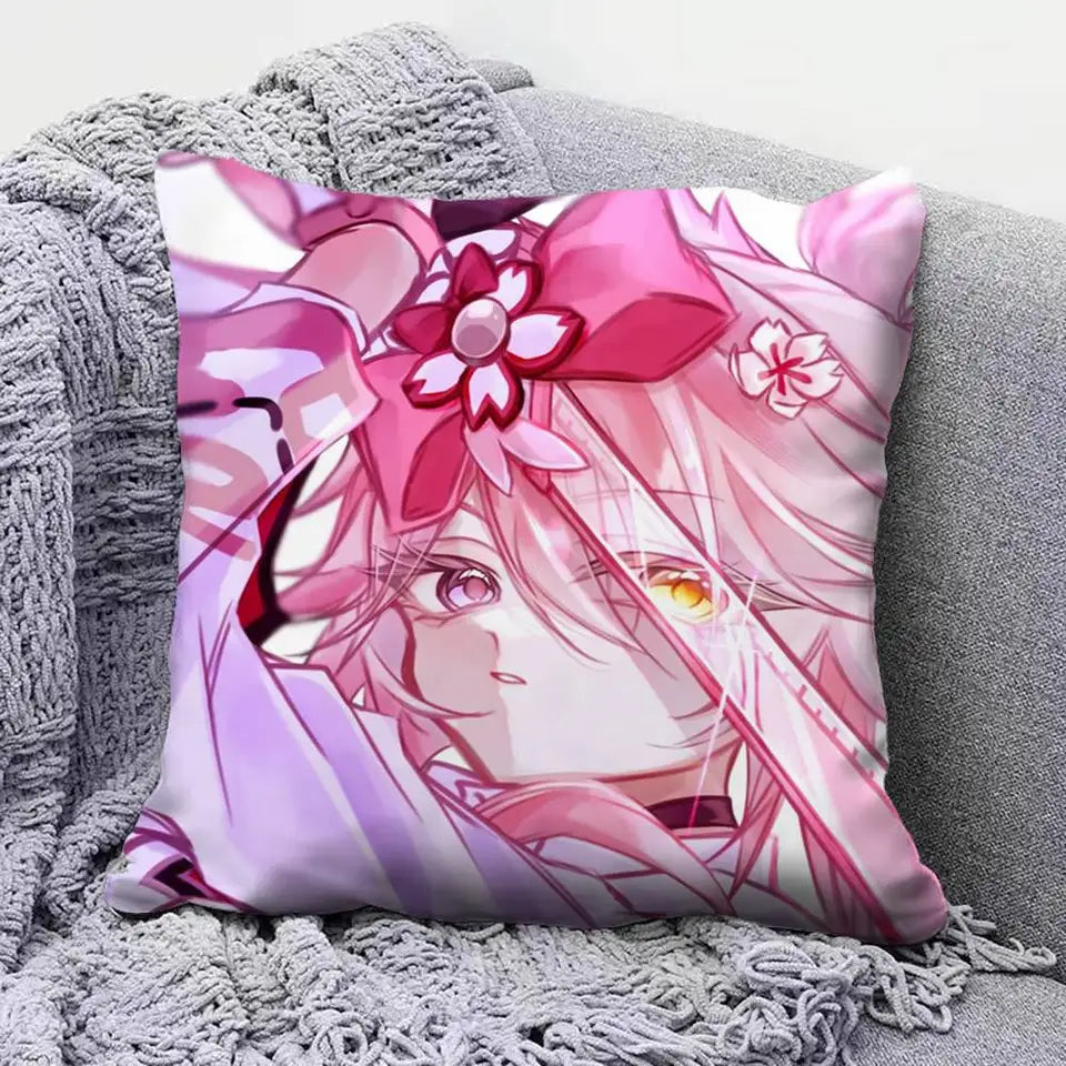 Evanescia Honkai Star Rail HSR Game  Pillow Covers, Home Sofa Cushion Covers and Aecorative Custom
