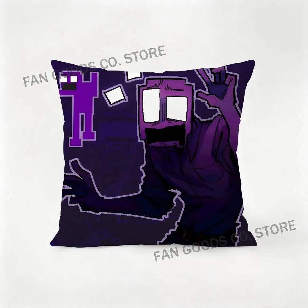 D-Dave M-Miller William Afton Pillow Case For Sofa Decor Car Office Room Printing Cushion Cover Decorations and Protector