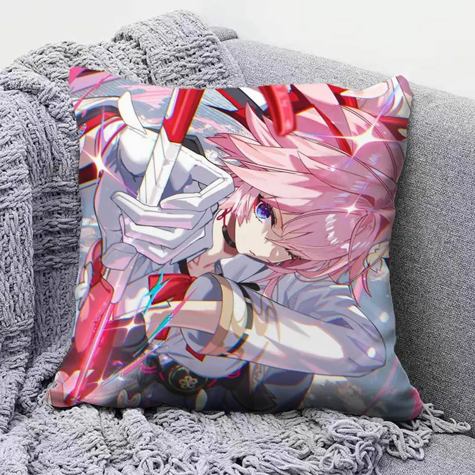 Evanescia Honkai Star Rail HSR Game  Pillow Covers, Home Sofa Cushion Covers and Aecorative Custom