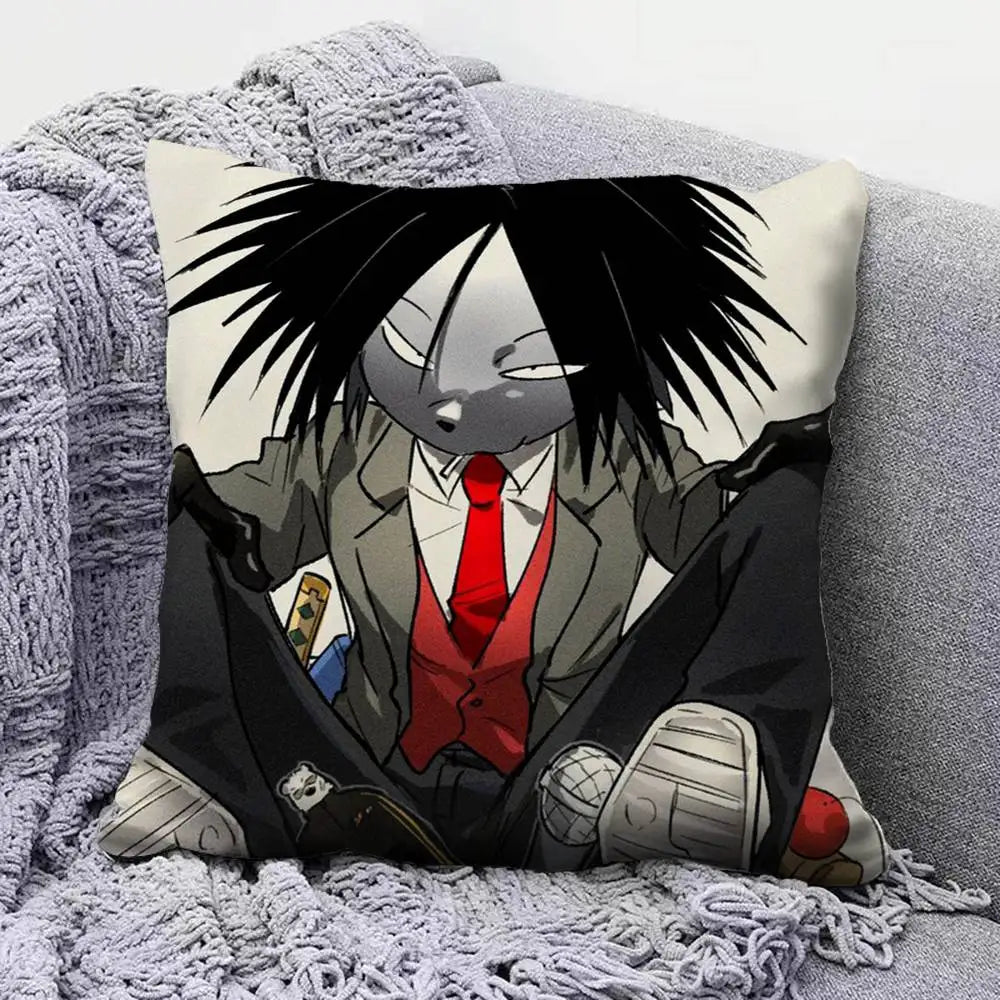 Odd Taxi Anime  Pillow Covers, Home Sofa Cushion Covers and Aecorative Custom