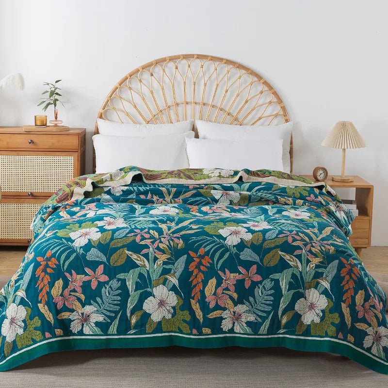 European Cotton Blanket Bedspread On The Bed Luxury Sofa Cover Air-conditioning Blanket Soft Sheet Cooling Quilt Home Textile