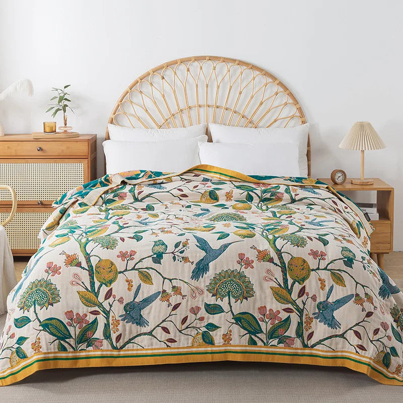 European Cotton Blanket Bedspread On The Bed Luxury Sofa Cover Air-conditioning Blanket Soft Sheet Cooling Quilt Home Textile