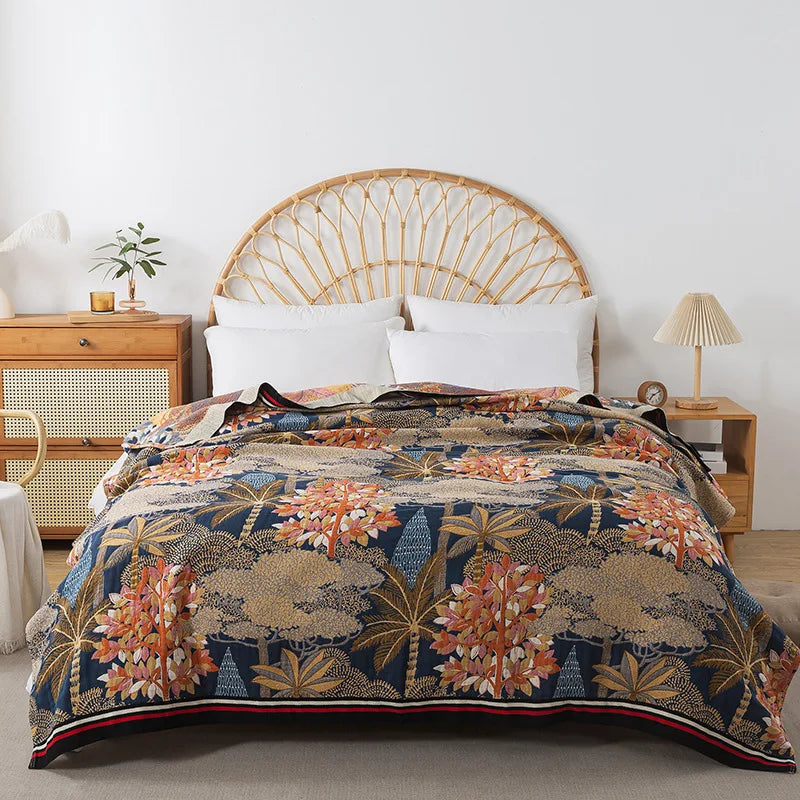 European Cotton Blanket Bedspread On The Bed Luxury Sofa Cover Air-conditioning Blanket Soft Sheet Cooling Quilt Home Textile