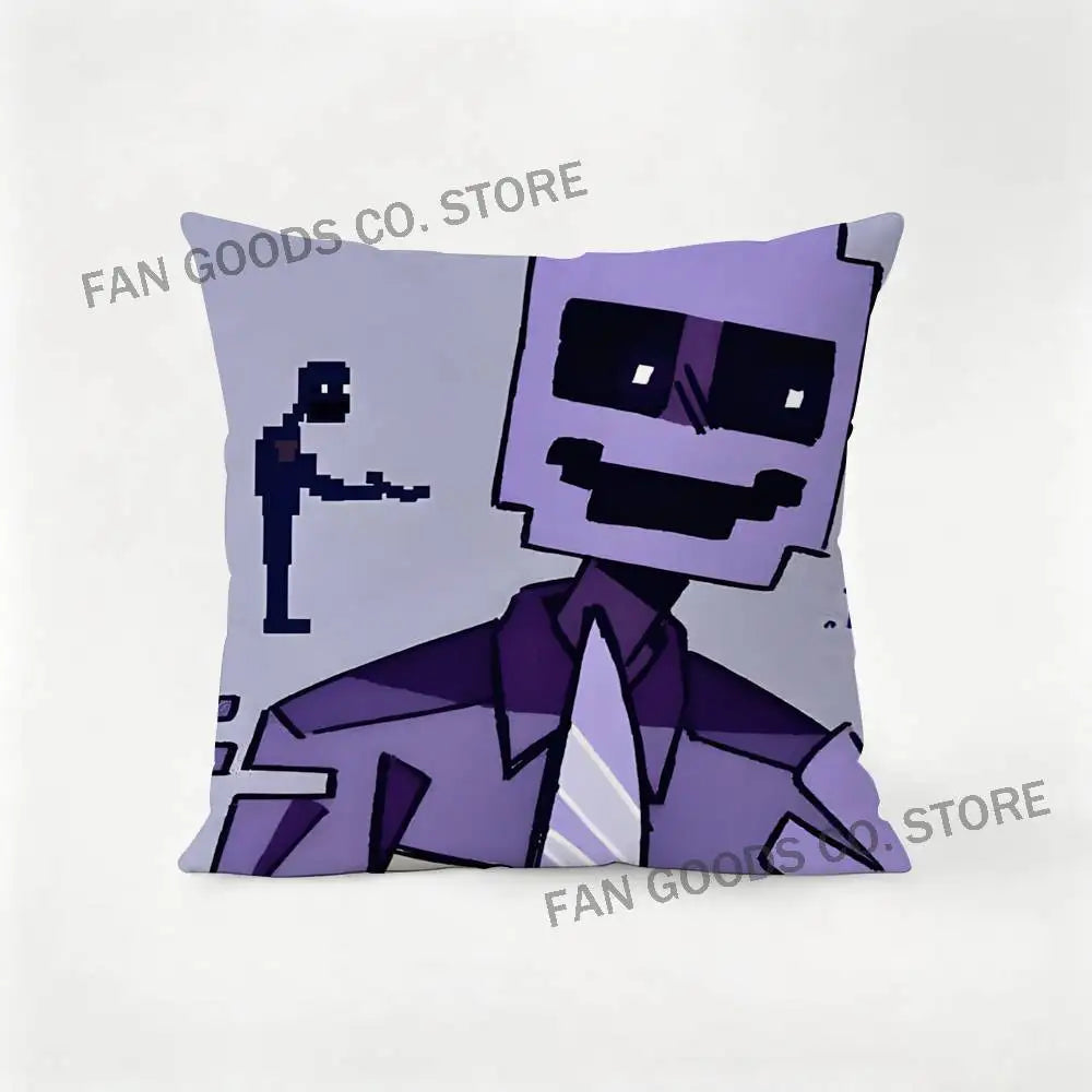 D-Dave M-Miller William Afton Pillow Case For Sofa Decor Car Office Room Printing Cushion Cover Decorations and Protector