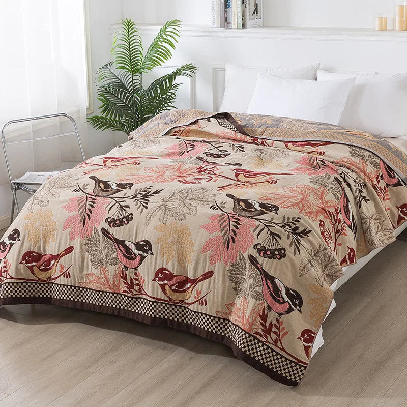 European Cotton Blanket Bedspread On The Bed Luxury Sofa Cover Air-conditioning Blanket Soft Sheet Cooling Quilt Home Textile