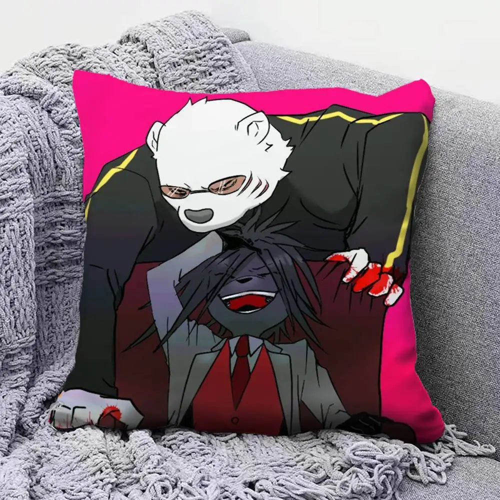Odd Taxi Anime  Pillow Covers, Home Sofa Cushion Covers and Aecorative Custom