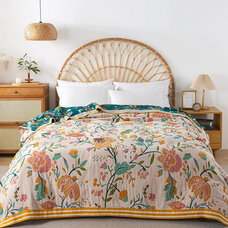 European Cotton Blanket Bedspread On The Bed Luxury Sofa Cover Air-conditioning Blanket Soft Sheet Cooling Quilt Home Textile