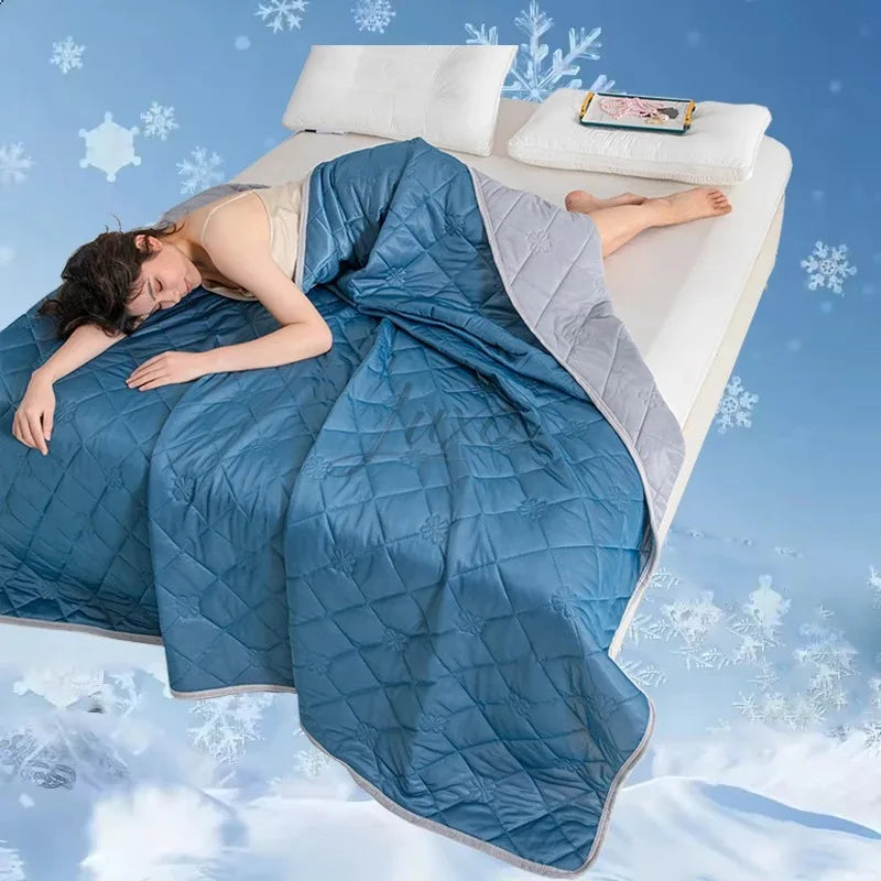 Soft Breathable Summer Blanket Cooling Feeling King Size Quilt Summer Air Condition Comforter Lightweight Coolness Duvet Thin