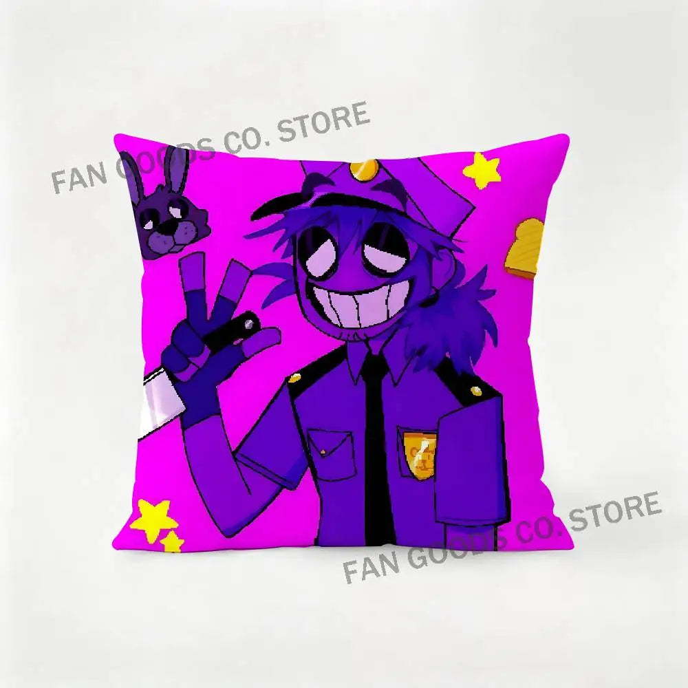 D-Dave M-Miller William Afton Pillow Case For Sofa Decor Car Office Room Printing Cushion Cover Decorations and Protector