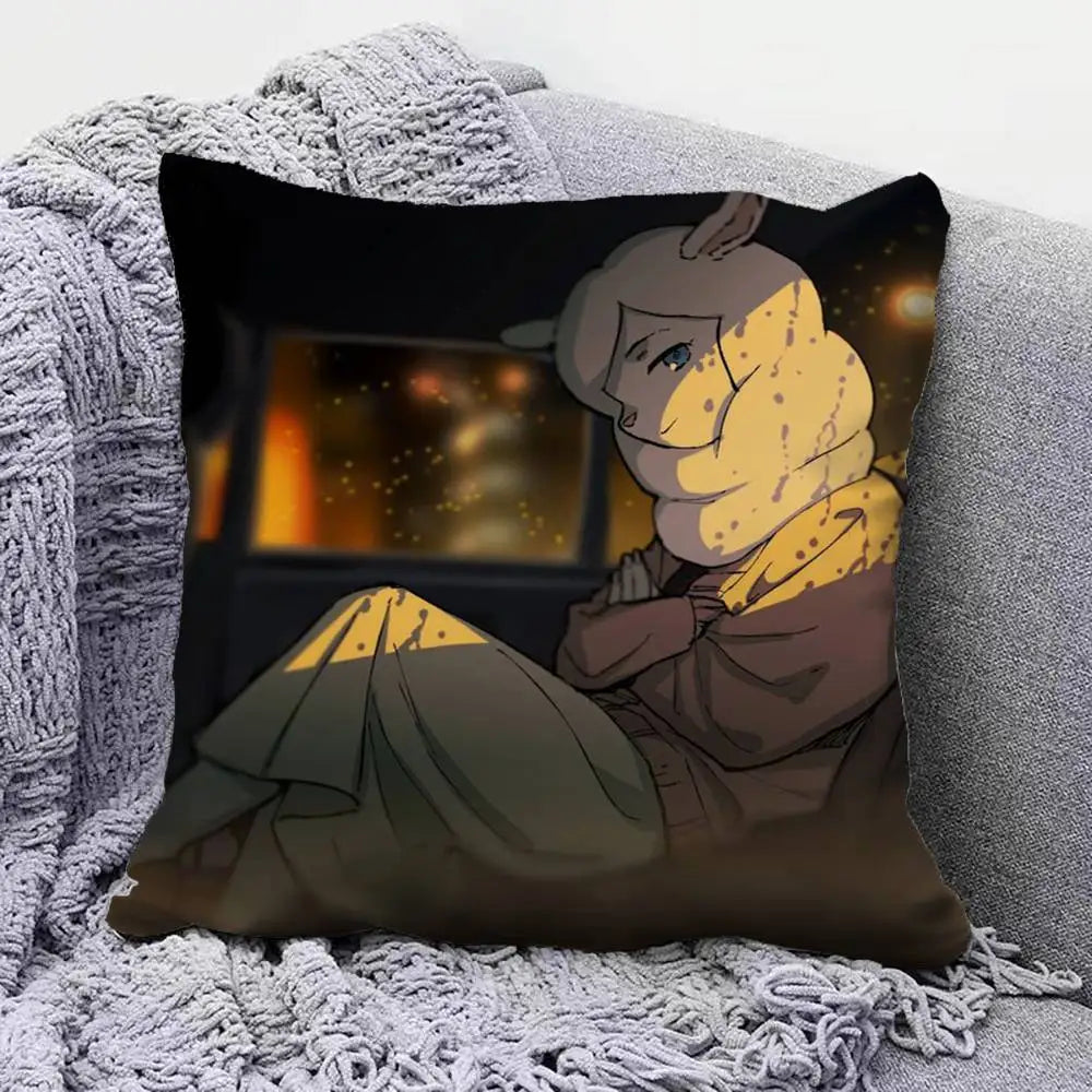 Odd Taxi Anime  Pillow Covers, Home Sofa Cushion Covers and Aecorative Custom