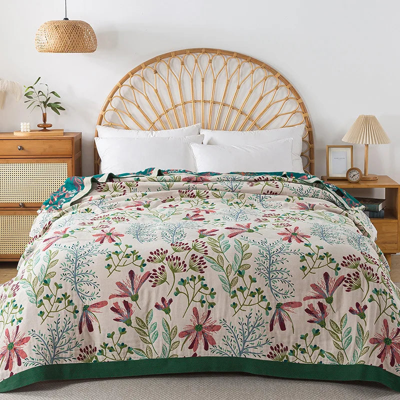 European Cotton Blanket Bedspread On The Bed Luxury Sofa Cover Air-conditioning Blanket Soft Sheet Cooling Quilt Home Textile