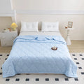 Breathable Lightweight Cloud-feeling Summer Quilt Fresh Flower Summer Blanket Skin Friendly Airable and Soft Single Double Duvet